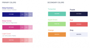 couleurs charte graphique foyer global health