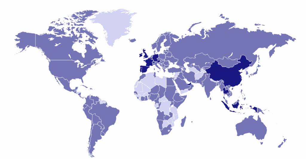 World map client